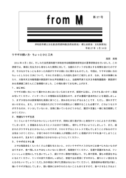第57号（ウサギの飼い方ちょっとひと工夫・忘れ去られた海嘯