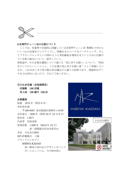 8.花専門チェーン店の仕掛けづく