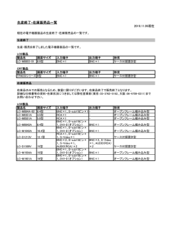 生産終了・在庫販売品一覧