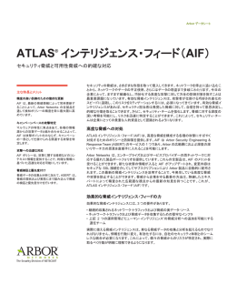 ATLAS® インテリジェンス・フィード