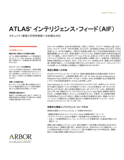 ATLAS&reg; インテリジェンス・フィード
