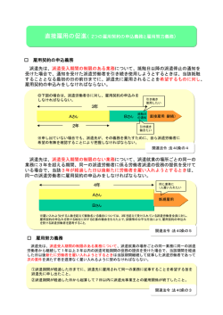 直接雇用の促進