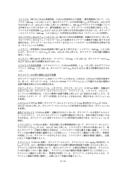 リ トナビル 〈強力なCW4S0誘導物質, CYP3A4阻害剤および基質〉 ご