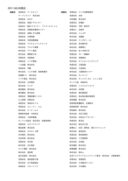 2011.06.30現在 - 一般社団法人 東京法人会連合会