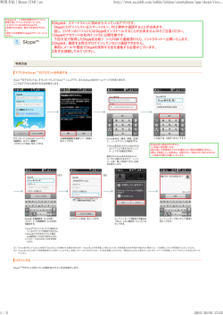 利用方法 | Skype (TM) | au