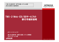 TWX 21Web EDI/BBサ ビスの TWX-21Web