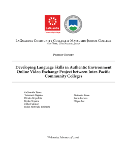 Developing Language Skills in Authentic Environment Online Video