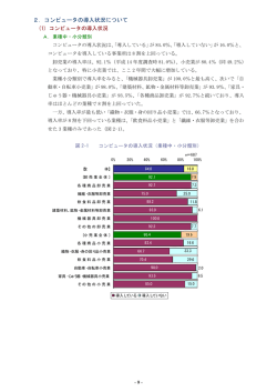 2．コンピュータの導入状況について