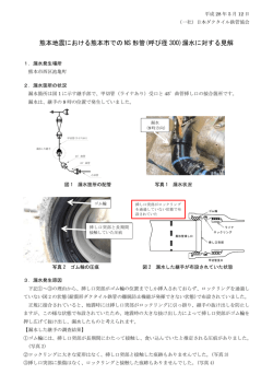 漏水に対する見解 - 日本ダクタイル鉄管協会