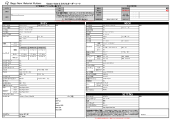 Classic-Style Sスタンダードスペック/Order Sheet