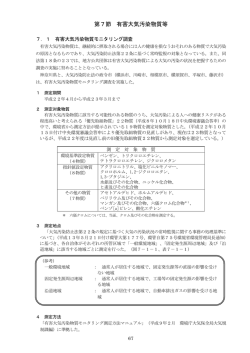 第7節 有害大気汚染物質等 - 神奈川県環境科学センター