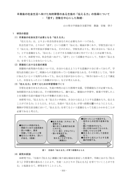 卒業後の社会生活へ向けた知的障害のある生徒の「伝える力」の指導