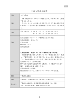 商工会版ちば大祭典企画書