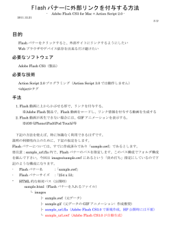 Adobe Flashバナーに外部リンクを付与する方法（iOS対応）