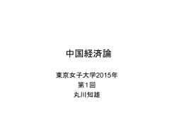 中国経済論