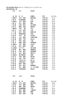 第56回全国中学校水泳競技大会 ダイエープロビスフェニックスプール