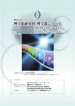 （PDF）のダウンロードはこちら - 東京大学 大学院理学系研究科・理学部