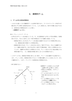 6．展開形ゲーム
