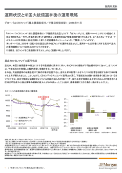 運用状況と米国大統領選挙後の運用戦略