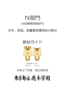 文字・言語・数量概念獲得前の教材