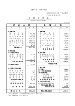 決算公告（平成28年3月31日現在：PDFファイル）