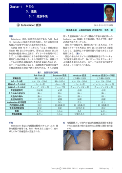 Chapter1 PEG 3．造設 3.1 造設手法 ④ Introducer 変法