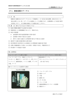 17-1．膀胱留置カテーテル