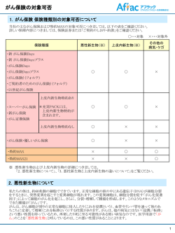 がん保険の対象可否