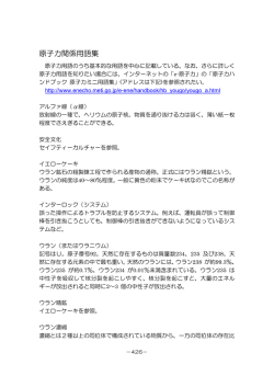 原子力関係用語集
