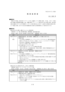 職務経歴書ハイブリッド式サンプル