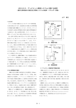 LED タスク・アンビエント照明システムに関する研究
