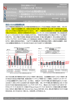 投信コストの長期国際比較