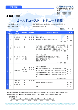 ゴールドコースト・シドニー5日間