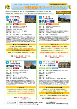 2013海外短期サマープログラム説明会資料