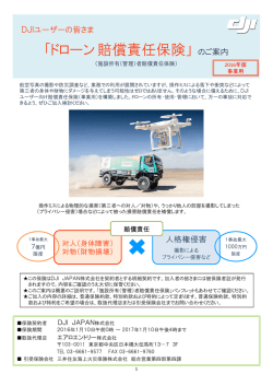 「ドローン賠償責任保険」のご案内