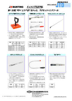 RoHS規格準拠品 強力な磁気保持力と多用途性を持った、マグネット