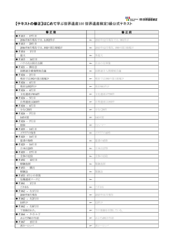 【テキストの修正】はじめて学ぶ世界遺産100 世界遺産検定3級公式