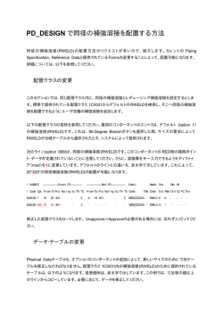 PD_DESIGN で同径の補強溶接を配置する方法