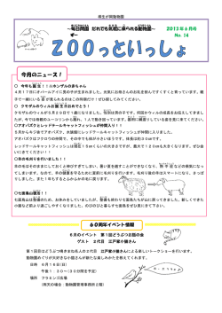2013年6月号 No.14 （PDF 293.3KB）