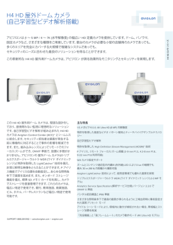 H4 HD 屋外ドーム カメラ (自己学習型ビデオ解析搭載)