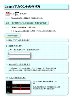 Googleアカウントの作り方