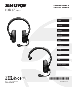 BRH440M/BRH441M Broadcast Headsets
