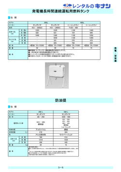 発電機長時間連続運転用燃料タンク・防油提総合PDF