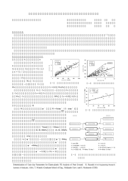 泥炭地盤有限要素解析用のカムクレイパラメーター決定に関する検討