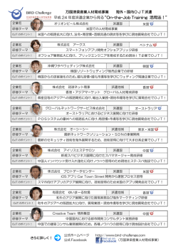 On-the-Job Training 活用法！