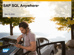SAP SQL Anywhere