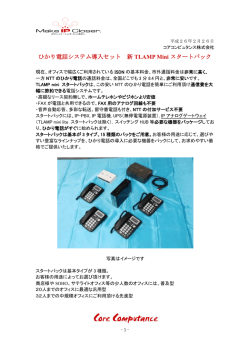 ひかり電話システム導入セット 新 TLAMP Mini
