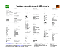 スペイン語 - Food
