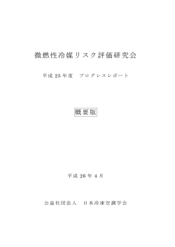 微燃性冷媒リスク評価研究会