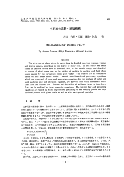 土石流の流動・堆積機構